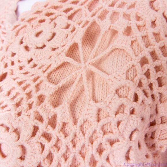 Vintage Franco's 100% cotton dusty pink sweater, women's size S - Picture 4 of 16